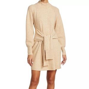 dh NEW YORK Beige Tie-Waist Sweater Dress
Size Small